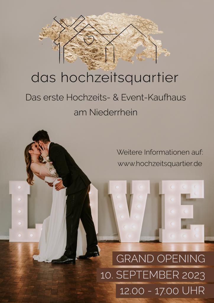 Grand Opening vom Hochzeitsquartier